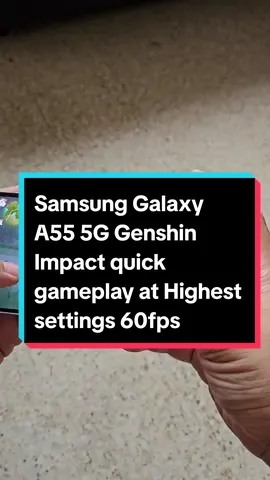 Let's do a quick Genshin Impact gameplay with the latest Samsung Galaxy A55 5G in Malaysia. The device colour is Awesome Lilac #galaxya55 #galaxya555g #samsung #samsungmalaysia #GenshinImpact 