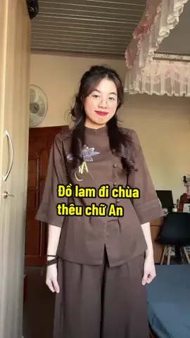 Đồ làm đi chùa thêu chữ An #tpl #tplmedia #outfit #phoido #phoidoxinh #thaoji #thaojireview 