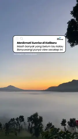 Tanpa ke Bromo Banyuwangi punya View Menikmati sunrise secakep ini 😍 Lokasinya berada di Wilayah PTPN MALANGSARI Terongan Kalibaru Banyuwangi kalian bisa nikmati mulai dari pagi hari pukul 04,30 dilokasi 📍 📹 via @heridwidjulianto  #visitbanyuwangi #banyuwangi #kalibarubanyuwangi 