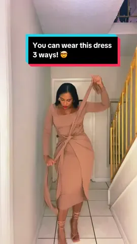 The dress that keeps on giving! 😍 loving this 3 way dress! #fashiontok #tiktokshop #tiktokshopspringsale  #fashionhacks #tiktokdresses #tiktokviraldress  #ciderdress #cider  