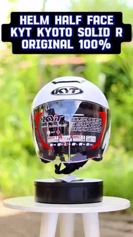 Helm KYT Kyoto R Polos Putih Original 100% adalah helm berkualitas tinggi yang dirancang khusus untuk kenyamanan dan keselamatan saat berkendara. Helm ini dilengkapi dengan busa yang nyaman di kepala Anda, sehingga Anda dapat merasakan kenyamanan saat mengenakannya. Fitur Unggulan: - Bahan ABS Thermoplastic yang kuat dan tahan lama - Ventilasi udara aero dinamis untuk sirkulasi udara optimal - Busa comfort removable knock down, mudah dicuci dan dirawat - Tali mikrolock untuk keamanan ekstra saat mengendarai motor - Dilengkapi dengan lisensi SNI dan DOT sehingga Anda dapat merasa aman ketika menggunakan helm ini. Untuk Harga dan Pembelian Langsung Klik Gambar Keranjang Kuning ya Bossku... #helmkytkyoto #kytkyoto #kytkyotoputih #kytkyotosolid #helmkytkyotoori #helmhalffacekeren #helmhalfface #helmkyotoori #helmkytkyotoori #helmmotor #helmmotormatic #helmhalffacekytkyoto #kytkyotoputih #shopmaster #belilokal #ramadanekstraseru #JelajahRamadan 