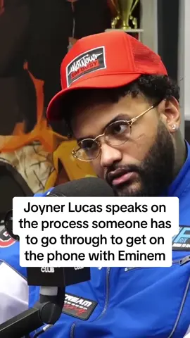 #JoynerLucas spoke on the process someone has to go through to get on the phone with #Eminem 👀 