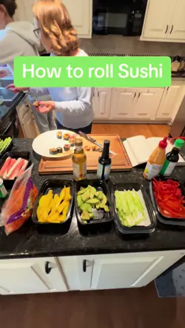 Making homemade sushi #FamilyFun #sushi #doityourself #doctorlife #doctor 