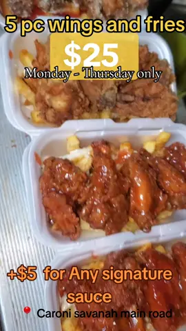 Wings special 🤤😍 Available Mon -Thurs #FoodTok #wingsandfries #wings #wingstop #wingit #wingsday #buffalowings #bbqwings #honeymustardwings #chickenwing #chickenwingchickenwing #wingsspecial #fooddeals #foryou #fyp #viral