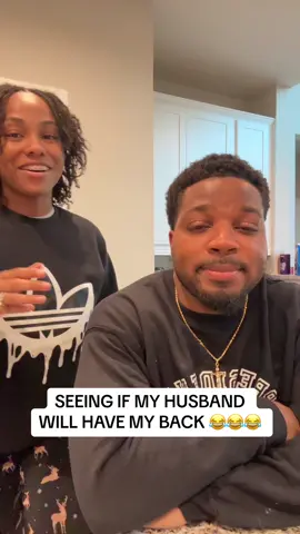 Why did he laugh like that 😭😭 #couples #marriedtiktok #funny #husbandwife #xandnae 