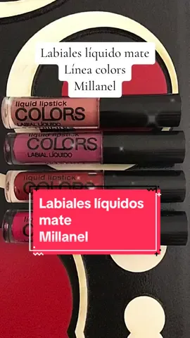Labiales líquidos mate Línea colors Millanel Ig @lelebeauty110 #labialesmate #labiales #millanelcosmetica #maquillale #beauty #cosmeticos #fyp #fypシ゚viral #parati #paratii 