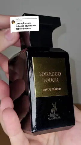 Replying to @elskibidimasinsano Maison Alhambra Tobacco touch, dupe de Tom Ford tobbaco vanille, No compres este perfume sin probarlo antes! #lattafa  #maisonalhambra #tobbacotouch #perfumetiktok #fragance 
