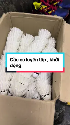 Trái cầu đã qua sử dụng 90% 60k/ ống, 7-80% 40k/ ống 12 trái #caulongvietnam #badminton 