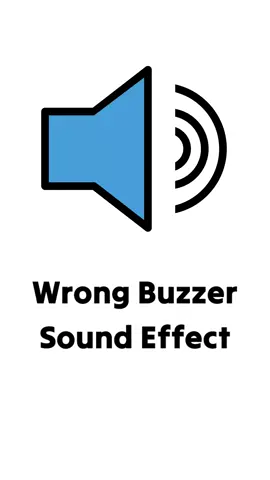 Wrong Buzzer Sound Effect #soundeffects #sound #soundviral #meme #fyp 