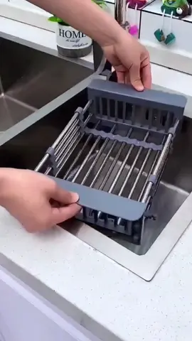 Retractable Sink Water Filter Rack Drain Basket Stainless Steel Kitchen Sink Dish Drainer Counter