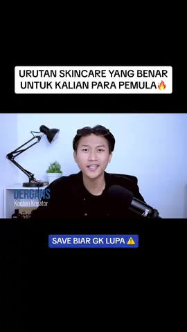Urutan skincare yang baik dan juga benar khusus untuk kalian para pemula yang kepingin mulai skincarean nih sob ! Lo simak deh vidio ini sampe abis karna di sekolah gk bakalan di ajarin 😎🔥 #jelajahramadan #belajarskincare #menolakburik #skincarepria #skincareroutine #skincaretips #skinhacks #urutanskincare #tipsskincare 