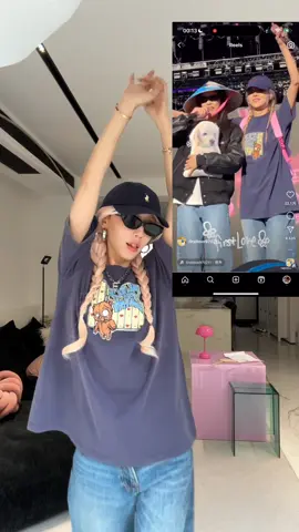 Chiếc áo phông hình gấu giống style Rosé siêu dễ thương  #xuhuong #xuhướng #trending #trend #cami 