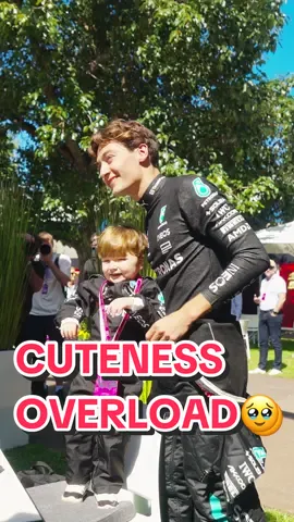 Cuteness overload 🥹 how adorable was this moment?!?! #AustralianGP #F1 #MercedesAMGF1 #GeorgeRussell #Mercedes 