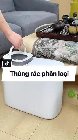 Thùng đựng rác đa năng phân loại rác khô và rác ướt rất tiện ích & tiện lợi cho mọi nhà. Rất phù hợp khi ngồi thưởng thức trà+*•.!!! #giadungtienich #giadungthongminh #tienich #thungdungrac #thungdungracthongminh #thungdungracsangtrong #thungphanloairac