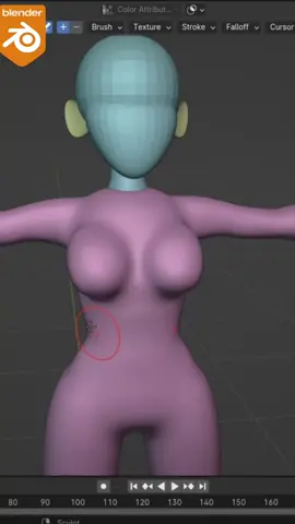 In this video I will show you how to carve a character in less than a minute #3d #3dblender #character #3danimation #tutorial #modling #tendencia #texturing #rigging #designs  #frypgシ #fry #butterfly