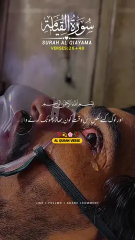 SURAH AL QIAYMA🍁VERSES (26+40)#repost💯🥳 #viraltiktok #fyp #quranurdurecitation🖤 #urdutranslationofquran #islamic_video #growmyaccount #support_me @Ennu-Writes @AL QURAN VERSES 