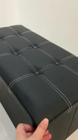 Storage sofa box chair, leather na yung cover ang ganda affordable pa! #storagebox #ottoman #storagesofa #sofastoragebox 