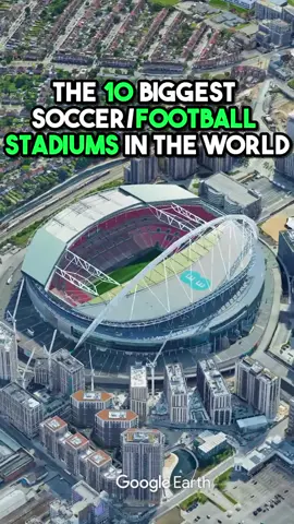 The 10 biggest soccer/football stadiums on earth part 1🌎 #stadiums #football #Soccer #wembley #qatar 