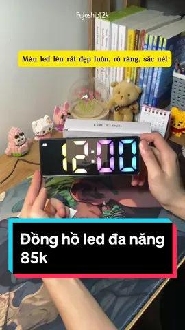 Đồng hồ LED để bàn đa năng, có thể xem giờ, xem nhiệt độ, báo thức, soi gương #đồnghồ #dongholed #donghodanang #đồnghồled3d #led #rgb #donghorgb #ledclock #clock #sz_810 
