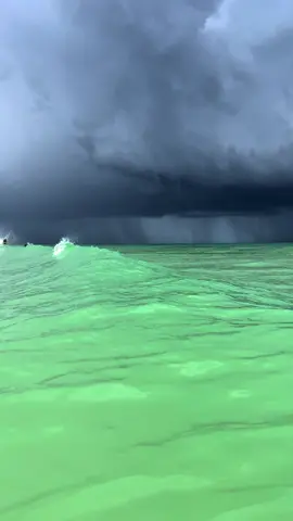 it’s rainy in pensacola today, so i wanted to share this video i took a few summers ago here. beautiful emerald water against a stormy sky. 💚🌊⛈️ #ocean #rain #storm #Summer #pensacolabeach #florida 