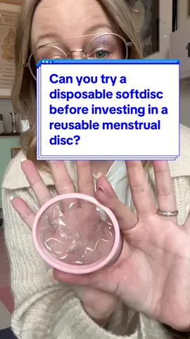 Trying s softdisc or diposable menstrual disc can be a good indicator for some aspects of reusable menstrual discs. But it’s not a perfect comparison. #periodtok #cuptok #menstrualdisc 