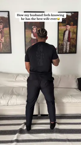 Lmaoooo he was gettin it! 😂 #trends #bestwifeever #comedy #couples #fyp 