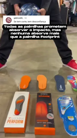 Essa palmilha é realmente incrível! #foorprint #skateboard 