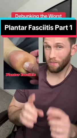 The Worst Plantar Fasciitis Video of All Time Seriously haha he didn’t get one thing right… But I’m not surprised… Of all the pain & injury problems I help people with, the educational content I see on social media for plantar heel pain might be the lowest quality of all. It’s mostly just 10 second videos promising to instantly fix plantar fasciitis by doing a stretch/rubbing technique that they claim will fix a cause that isn’t an actual cause (foot shape, tight/weak muscle, adhesion/knot/trigger point etc.)… In other words, lots of stepping on water bottles, “shaking hands” with your foot… and how ‘bout that guy who was just lightly punching his foot?? Hahaha all while claiming “instant fix” too… man, f*ck these people. Rubbing is fine. If it feels good, do it. If it doesn’t, it doesn’t really matter… It doesn’t “fix” anything anyway, it’s just a short term symptom modifier. BUT, if that’s the only thing you’re doing for self-management… I’d say you’re missing a lot of much more valuable pieces… And the entirety of the evidence-based treatment guidelines. In Part 2 I’ll do the unthinkable… give the world a plantar heel pain video that isn’t completely useless. Stay tuned. #plantarfascitiis #plantarfascia #plantarheelpain #footpain #runninginjury 