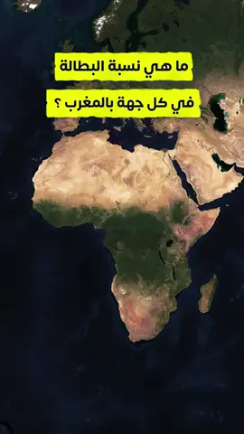 ما هي نسبة البطالة في كل جهة بالمغرب ؟  المصدر : المندوبية السامية للتخطيط.  #المغرب