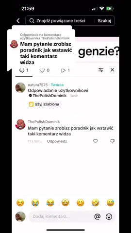 Odpowiadanie użytkownikowi @ThePolishDominik 