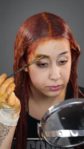 Retocando meu ruivo em casa 🧡 Igora 8.77 ox 30 #cabelo #cabeloruivo 