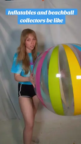 It's all fun and games until you're surrounded by inflatables and can't escape 🫢 #inflatables #beachball #collection #holodeck_dreams #floaties 