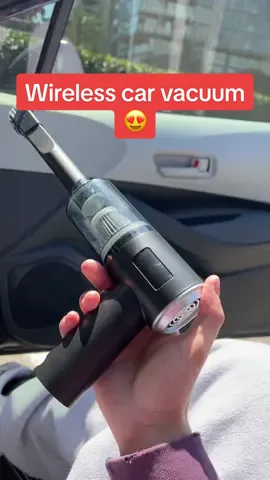Perfect wireless vacuum for your car 🗣️ #dealfinderz #TikTokShop #problemsolved 