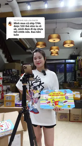 Trả lời @Huệ Bi Trả lời @Huệ Bi bộ vàng dầy và thẻ cứng hơn bộ xanh bác nhé#cohoaidochoi #thongminh #dochoithongminh #thehocchobe 