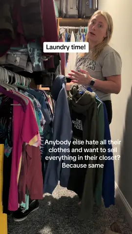 Selling my entire wardrobe..  #MomsofTikTok #momlife #sahm #fyp #foryourpage #boymom #relatablemom #momtok #productive #laundrytok #CleanTok 