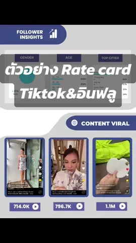 ตัวอย่าง rate card ดาวtiktok หรือ influ หน้าใหม่ #mcพิธีกร #mcpeenamm #influencer #CapCut 