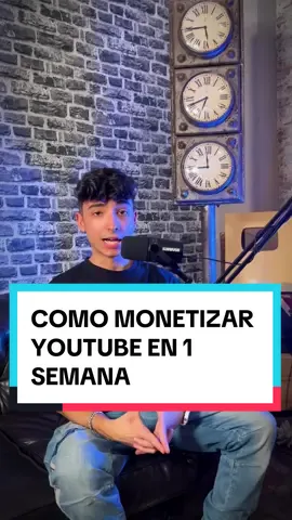 Como Monetizar en 1 Semana un Canal de Youtube🏆🔥 #dinero #youtube #ganardinero #inteligenciaartificial #marketing #marketingdigital #automatizacionyoutube #eduserrano #emprendedorjoven 