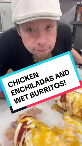 Another elite lunch!  Chicken Enchiladas, and Wet Burritos! #cheflunchbeast #chef #food #schoolfood #FoodTok #Foodie #foodasmr #homemade #delicious #cooking #schoollunch #shreddyletty #mexicanfood #enchiladas #burritos 