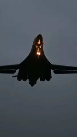 Two B-1B Lancers from Dyess Air Force Base @dyess_afb land at Morón Air Base, Spain, during Bomber Task Force 24-2 on March 24, 2024.  Video by Master Sgt. Nicholas Filip #b1b #airforce 