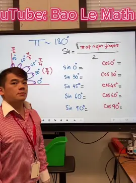 Cool trick to memorize trig ratios of special angles #trending #viral #xuhuong 