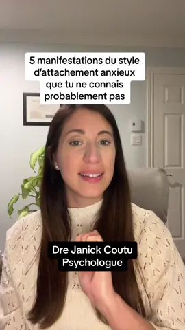 Te reconnais-tu dans ces manifestations ? #psychologie #psychologue #santémentale #relation #attachement 