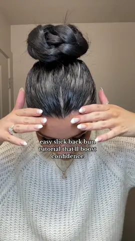 Slick back bun tutorial 🤍 an automatic face lift lol #slickback #slickbackbun #slickbackhairstyle #hairstyle #hair #hairtok #easyhairstyles #easyhairtutorials #tutorial #longhair #blackhair #braid #foryou #fyp #simplehairstyle #simplehairstyles #bun 
