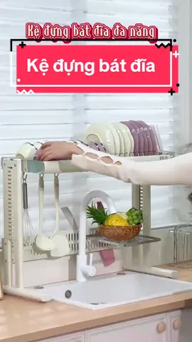 Kệ đựng bát đĩa, dao kéo, thìa muỗng này xinh lắm nè #kedungbatdia #kedungbatdiabonrua #kededodanang #dogiadungthongminh #dogiadungtienich 