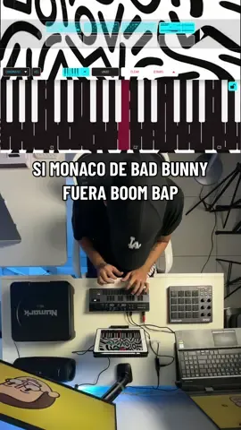 Así sonaría Monaco de Bad Bunny si fuera Boom Bap 📀 #rap #hiphop #boombap #beat #donnerartist #donnermusic #koalasampler 