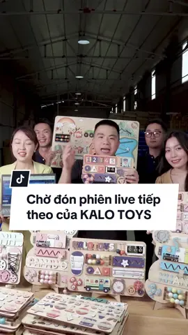 Hẹn ba mẹ tại các phiên live sắp tới hứa hẹn sẽ có hàng ngàn deal hấp dẫn và các sản phẩm chất lượng nhất cho bé #dochoi #dochoitreem #kalotoys #dochoithongminh #dattenchocon #livestream #busyboard #montessori 