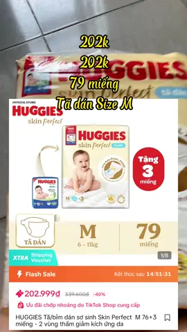 Tã dán huggies size M dành cho bé 6-11kg nè các mẹ #bim #bỉm #huggies #bimhuggies #mebimsua #embecuame #conyeu #xuhuong #xuhuongtiktok #xuhuong2024 