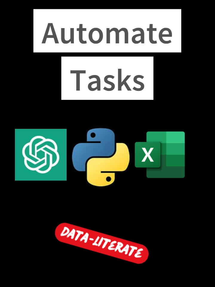 Automate Business Tasks #dataliterate #excel #chatgpt #python