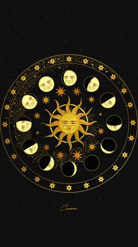Sending lots of starshine to you 🤍 #cocorrina #gold #magic #moon #sun #sunandmoon #animation #darkaesthetic #cosmiclove 
