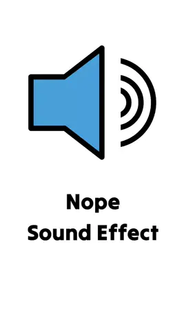 Nope Sound Effect #soundeffects #sound #soundviral #meme #fyp 