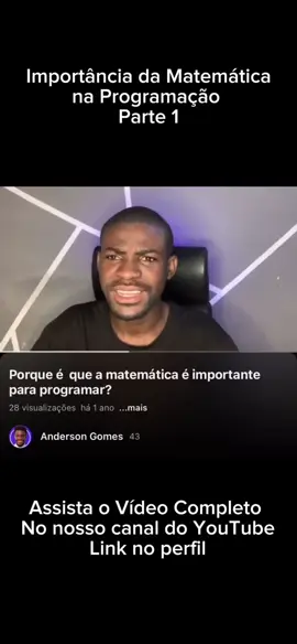 Importância da Matemática na programação. Parte 1. #programacao #tecnologia 